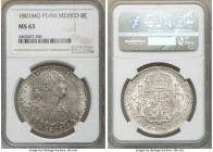 Charles IV 8 Reales 1801 Mo-FT/FM MS63 NGC, Mexico City mint, KM109. Lustrous with shadow gray toning. 

HID09801242017

© 2020 Heritage Auctions ...