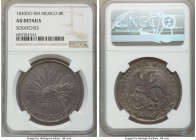 Republic 8 Reales 1830 Do-RM AU Details (Scratches) NGC, Durango mint, KM377.4, DP-Do07, B on eagle''s claw. Lavender gray toning. 

HID09801242017...