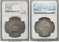 Republic 8 Reales 1832 Do-RM XF Details (Reverse Graffiti) NGC, Durango mint, KM377.4, DP-Do09, Mexican dies, B on eagle''s claw.

HID09801242017
...