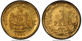 Republic gold Peso 1898/7 Mo-M MS64+ PCGS, Mexico City mint, KM410.5. Mintage: 5,368. 

HID09801242017

© 2020 Heritage Auctions | All Rights Rese...