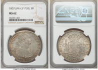 Charles IV 8 Reales 1807 LM-JP MS62 NGC, Lima mint, KM97. Sunset orange and gray toning. 

HID09801242017

© 2020 Heritage Auctions | All Rights R...