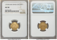 Charles IV gold Escudo 1797 M-MF AU58 NGC, Madrid mint, KM434.

HID09801242017

© 2020 Heritage Auctions | All Rights Reserved