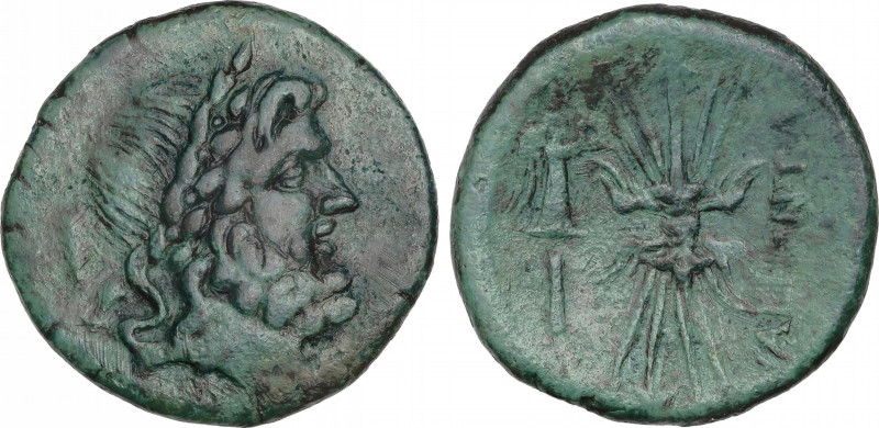 Ancient Greece
As. 192-89 a.C. BRUTTIUM. Vibo Valentia (Hipponion). Anv.: Cabez...