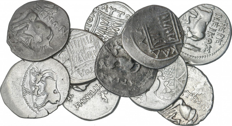 Ancient Greece
Lote 10 monedas Dracma. 229-104 a.C. EPIDAMNOS-DYRRACHIUM. ILIRI...