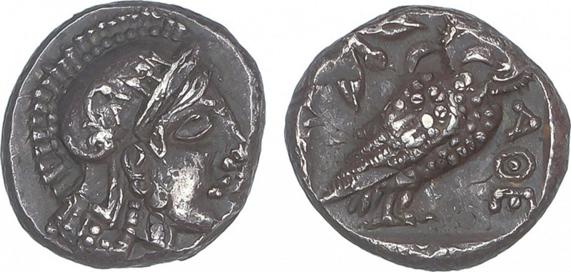 Ancient Greece
Óbolo. 449-413 a.C. ATENAS. Anv.: Cabeza de Atenea a derecha con...