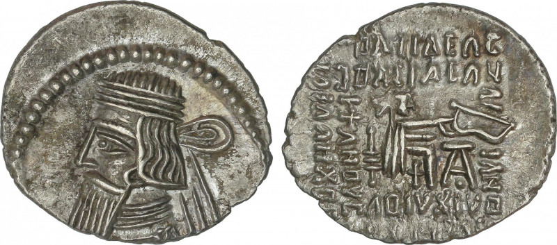 Ancient Greece
Dracma. 40-51 d.C. GOTARCES II. PARTIA. Anv.: Busto barbado y di...