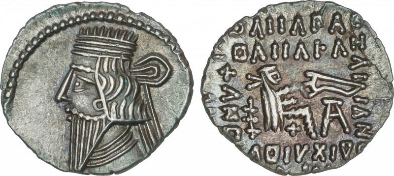 Ancient Greece
Dracma. 105-147 d.C. VOLOGASES II. PARTIA. Anv.: Busto diademado...