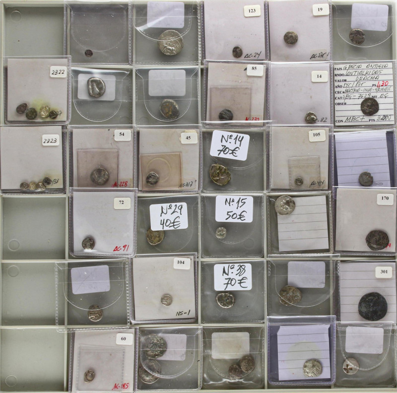 Ancient Greece
Lote 37 monedas. AR, AE. Restos final de colección. Lote formado...