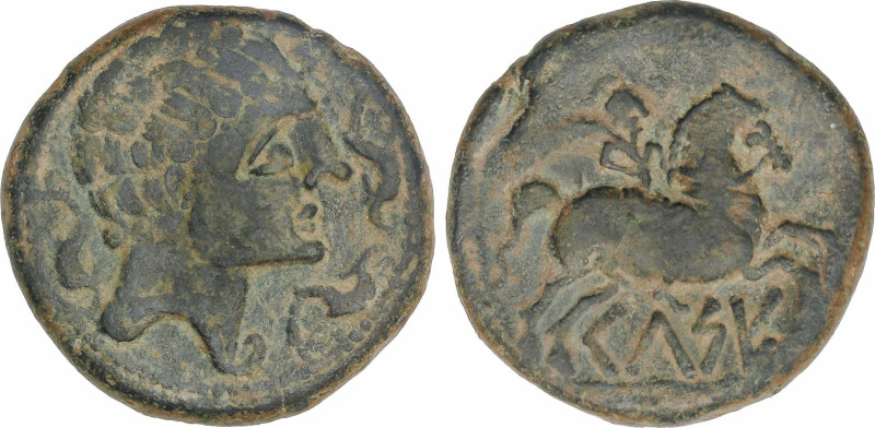 Celtiberian Coins
As. 120-50 a.C. CELSE (VELILLA DE EBRO, Zaragoza). Anv.: Cabe...