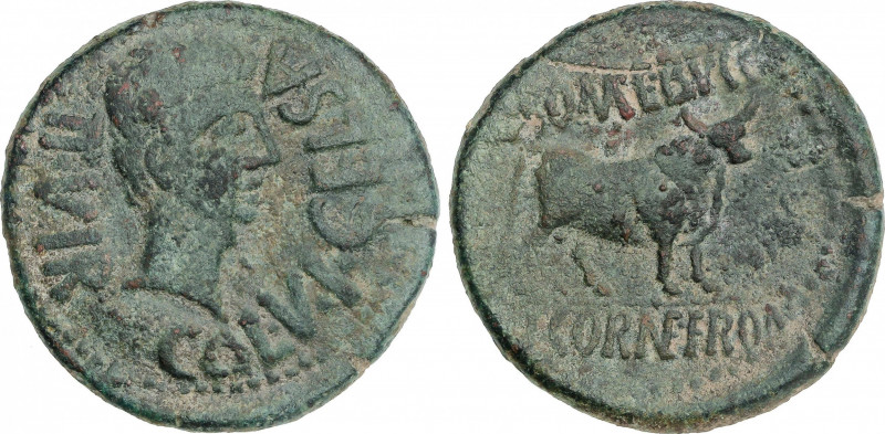 Celtiberian Coins
As. 27 a.C.-14 d.C. ÉPOCA DE AUGUSTO. CELSA (VELILLA DE EBRO,...