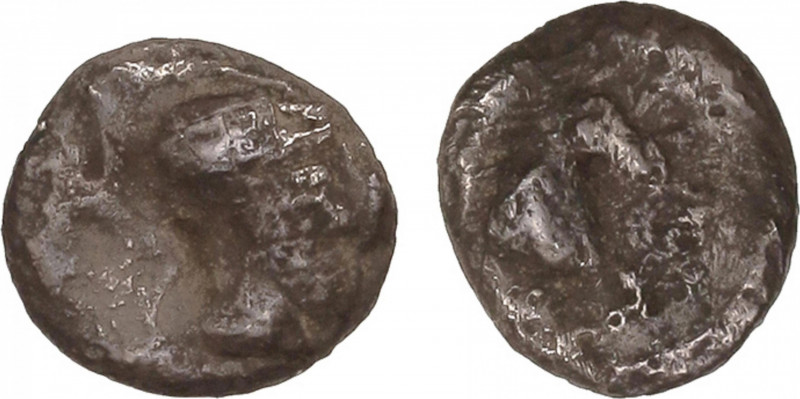 Celtiberian Coins
Hemióbolo. 300-200 a.C. ARSE (SAGUNTO, Valencia). Anv.: Cabez...