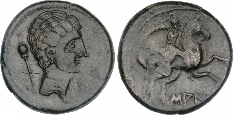 Celtiberian Coins
As. 120-20 a.C. SAITI (XÁTIVA, Valencia). Anv.: Cabeza mascul...