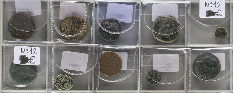Celtiberian Coins
Lote 10 cobres. AE. Incluye As Época de Tiberio (Cartagonova)...
