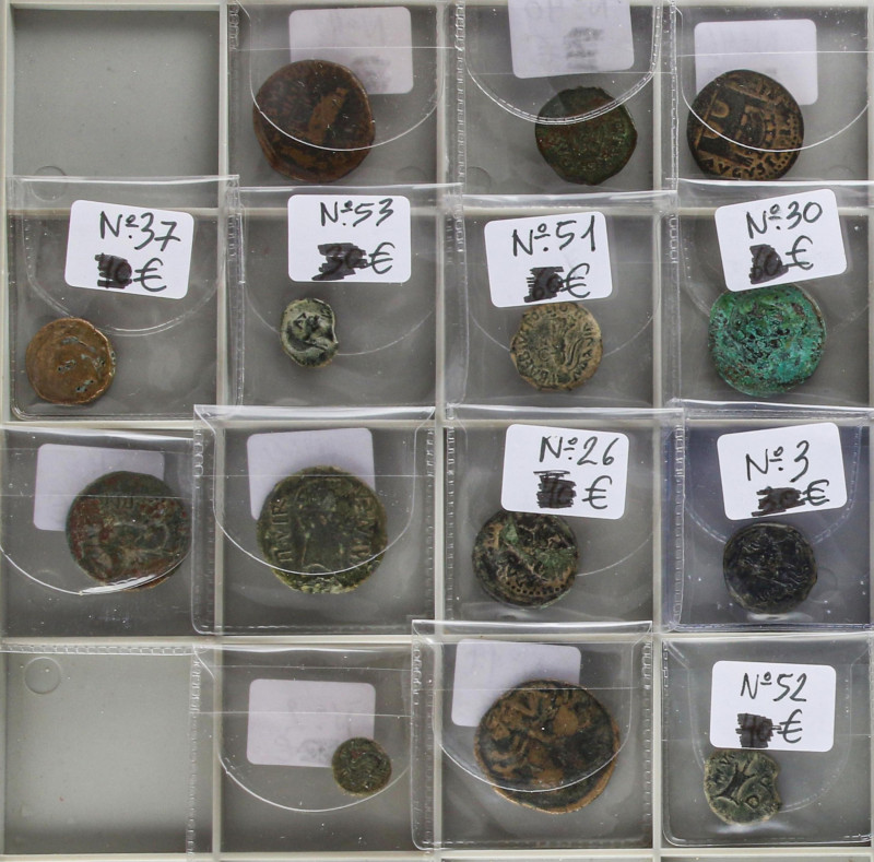 Celtiberian Coins
Lote 14 cobres. AE. Restos final de colección. Incluye: Ases,...