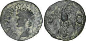 Roman Coins
Empire
Dupondio. Acuñada el 16-22 d.C. AUGUSTO. Anv.: DIVVS AVGVSTVS PATER. Cabeza radiada a izquierda. Rev.: S. C. Águila de frente, ca...