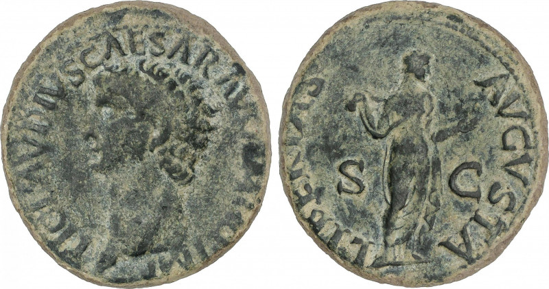 Roman Coins
Empire
As. Acuñada el 41 d.C. CLAUDIO. Anv.: TI. CLAVDIVS CAESAR A...