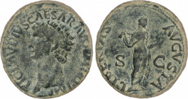 Roman Coins
Empire
As. Acuñada el 41 d.C. CLAUDIO. Anv.: TI. CLAVDIVS CAESAR AVG. P. M. TR. P. IMP. Cabeza descubierta a izquierda. Rev.: LIBERTAS A...