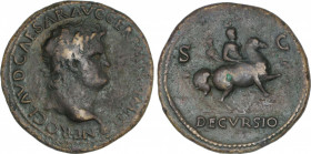 Roman Coins
Empire
Sestercio. Acuñada el 54-68 d.C. NERÓN. Anv.: NERO CLAVD. CAESAR AVG. GERM. P. M. TR. P. IMP. P. P. Cabeza laureada a derecha. Re...
