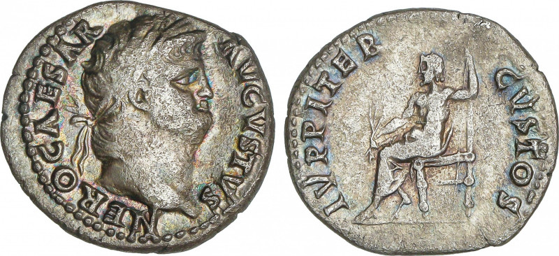 Roman Coins
Empire
Denario. Acuñada el 63-68 d.C. NERÓN. Anv.: NERO CAESAR AVG...