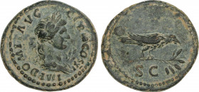 Roman Coins
Empire
Semis. Acuñada el 90-91 d.C. DOMICIANO. Anv.: IMP. DOMIT. AVG. GERM. COS. XV. Busto laureado de Apolo a derecha, delante rama de ...