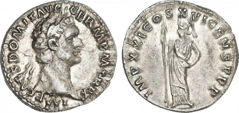Roman Coins
Empire
Denario. Acuñada el 91-92 d.C. DOMICIANO. Anv.: IMP. CAES. ...
