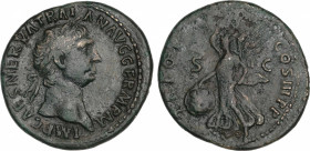 Roman Coins
Empire
As. Acuñada el 98 d.C. TRAJANO. Anv.: IMP. CAES. NERVA. TRAIAN. AVG. GERM. P. M. Busto laureado a derecha. Rev.: TR. POT. COS. II...