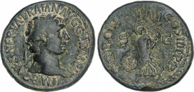 Roman Coins
Empire
As. Acuñada el 98 d.C. TRAJANO. Anv.: TRAJANO. IMP. CAES. NERVA. TRAIAN. AVG. GERM. P. M. Busto laureado a derecha. Rev.: TR. POT...