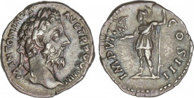 Roman Coins
Empire
Denario. Acuñada el 174-175 d.C. MARCO AURELIO. Anv.: M.ANTONINVS AVG.TR.P.XXVIII. Cabeza laureada de Marco Aurelio a derecha. Re...