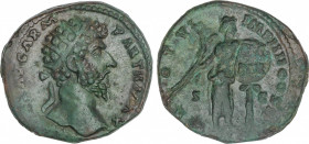 Roman Coins
Empire
Dupondio. Acuñada el 166 d.C. LUCIO VERO. Anv.: (L. VERVS) AVG. ARM. PARTH. MAX. Cabeza radiada a derecha. Rev.: TR. POT. VI. IMP...