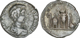Roman Coins
Empire
Denario. Acuñada el 196-198 d.C. CARACALLA. Anv.: M. AVR. ANTON. CAES. PONTIF. Busto jóven de Caracalla a derecha con la cabeza d...