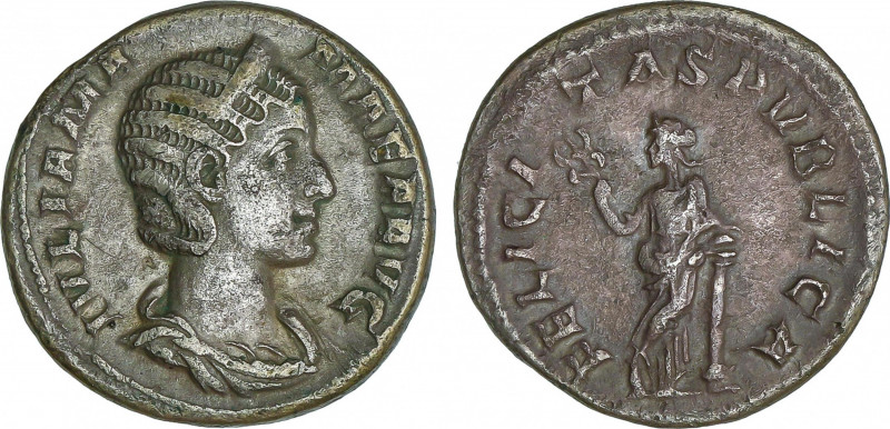 Roman Coins
Empire
Denario. Acuñada el 235 d.C. JULIA MAMAEA. Anv.: IVLIA MAMA...