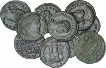 Roman Coins
Empire
Lote 10 monedas Pequeños cobres Bajo Imperio. AE. A EXAMINAR. MBC a EBC.