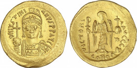 Byzantine Coins
Sólido. (527-565 d.C.). JUSTINIANO I. CONSTANTINOPLA. Anv.: D. N. IVSTINIANVS P. P. AVC. Busto de frente con casco y globo crucífero....