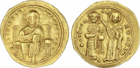 Byzantine Coins
Histamenon Nomisma. (1028-1034 d.C.). ROMANO III. CONSTANTINOPLA. Anv.: IhS XIS REX REGNANTInm. Cristo entronizado de frente. Rev.: O...