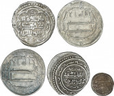 Al-Andalus and Islamic Coins
Lots
Lote 5 monedas. AR. Incluye Dirham Califato de Bagdad Harun Al Rashid 188 y 189H, Quirate Almorávide Alí y Emir Si...