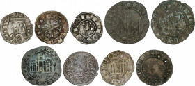 Medieval Coins
Kingdom of Castilla and Leon
Lote 19 monedas Obolo, Blancas, dineros. ALFONSO VI a PEDRO I. AE y Ve. Diversos reyes, todos diferentes...
