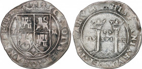 Spanish Monarchy
Joanna and Charles
2 Reales. S/F. MÉXICO. Anv.: L - M. 6,58 grs. AC-102. MBC-.