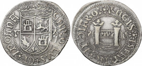 Spanish Monarchy
Joanna and Charles
Reproducción 10 Reales. SANTO DOMINGO. 31,76 grs. AR. AC-Tipo 146. MBC+.