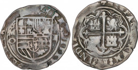 Spanish Monarchy
Philip II
2 Reales. S/F (1572-89). MÉXICO. O. Anv.: ¶/ O - Escudos - ¶. 6,47 grs. AC-357. MBC-.