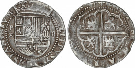 Spanish Monarchy
Philip II
2 Reales. S/F. POTOSI. B. 6,61 grs. AC-370. MBC.