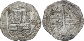 Spanish Monarchy
Philip II
4 Reales. S/F. VALLADOLID. 13,67 grs. Ceca entre dos puntos. RARA. AC-626. (EBC).