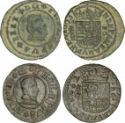 Spanish Monarchy
Philip IV
Lote 2 monedas 16 Maravedís. 1662 Sevilla-R (AC-494) y 1663 Granada-N (AC-463). La de 1662 con grieta. MBC y MBC+.