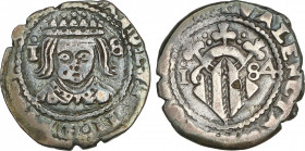 Spanish Monarchy
Charles II
Divuité. 1684. VALENCIA. 2,10 grs. AC-329. MBC.