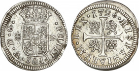 Spanish Monarchy
Philip V
1/2 Real. 1726. SEGOVIA. 1,17 grs. Cospel ligeramente segmentado. AC-331. EBC-.