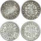 Spanish Monarchy
Philip V
Lote 2 monedas 1/2 Real. 1734 Sevilla-PA (AC-340) y 1746 Madrid-AJ (AC-188). MBC y MBC+.