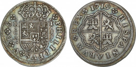 Spanish Monarchy
Philip V
Real. 1719. CUENCA. J.J. 2,52 grs. AC-351. MBC.