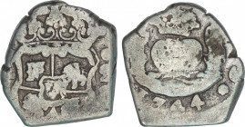 Spanish Monarchy
Philip V
2 Reales. 1744. GUATEMALA. (J). 6,50 grs. Columnario. AC-688. MBC-.