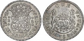 Spanish Monarchy
Ferdinand VI
2 Reales. 1753. MÉXICO. M. 6,70 grs. Columnario. AC-294. EBC.