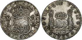 Spanish Monarchy
Charles III
8 Reales. 1767. MÉXICO. M.F. 26,92 grs. Columnario. AC-1092. MBC+.