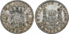 Spanish Monarchy
Charles III
8 Reales. 1769. MÉXICO. M.F. 26,83 grs. AC-1095. MBC+.